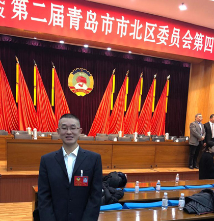 鲁德电气负责人叶建滨参加二届政协第四次会议